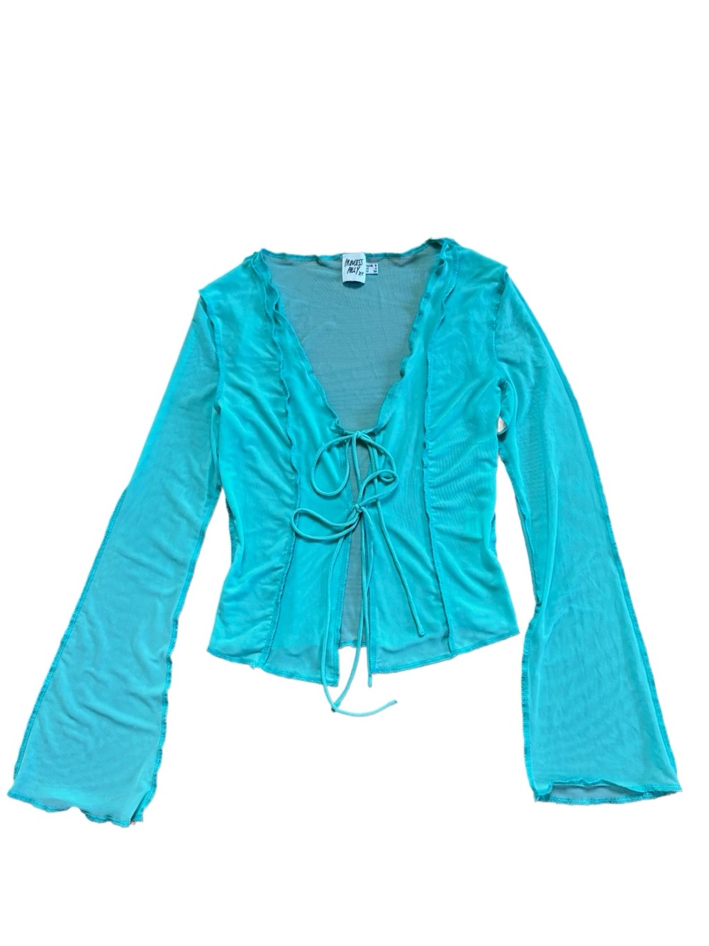 Princess Polly teal blouse
